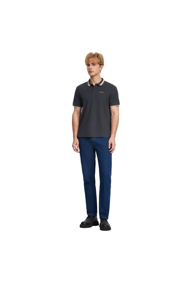 GIORDANO Gray Men's Signature Polo - Image 3